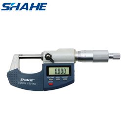 Micrometres SHAHE Digital Micrometre 0.001 mm 0-25mm Electronic Outside Micrometre With Scale Line Micrometre Gauge Measuring Tool 230807