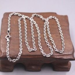 Chains Real 925 Sterling Silver 3mm Cable Link Chain Necklace 21.6inch Length