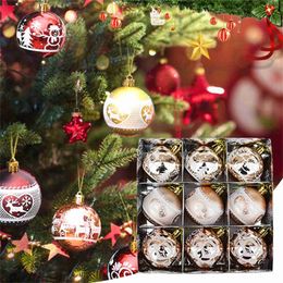 Ornaments Ball Hanging Green Gold Tree Christmas And Shatterproof Ball Set.Christmas Ornaments Christm Ball Red Christmas L230620
