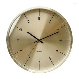 Wall Clocks Nordic Metal Clock Gold Modern Watch Home Living Room Big Luxury Bathroom Secret Stash Relogio Gift Ideas