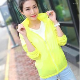 Women's Jackets 2023 Summer Ladies Sunscreen Clothing Beach Transparent Colour Female Short Cardigan Outdoor Thin Coat Fashion Wild Tide