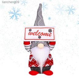 Christmas Faceless Doll Christmas Gnomes Decorations With LED Lights Desktop Ornaments Gifts Christmas Table Decor