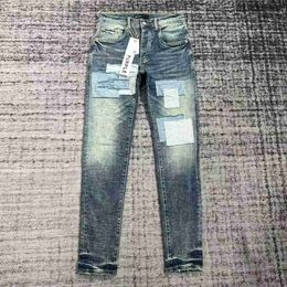 Purple Jeans Men Designer Antiaging Slim Fit Casual Jeans Pu2023900 Size 30-32-34-36dxfg
