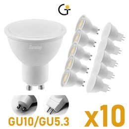 Other Home Garden 10PCSLOT Spot Foco Gu10 GU53 Spotlight AC220V 3W8W 3000K4000K6000K LED Light Lamp For Decoration Replace Halogen 230807