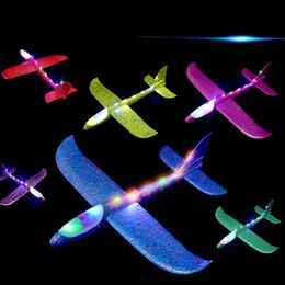 ElectricRC Aircraft Foam Hand Throw Aeroplane 10pcslot 48 CM EPP Fly Glider Planes Model Outdoor Fun Toys for Children Party Game 230807