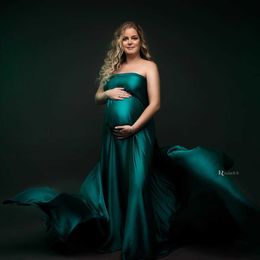 Maternity Dresses Maternity Dresses Photography Props Robes Photoshoot Background Cloth Bright Soft Satin Lustre Fabric Studio Shooting Accessorie HKD230808