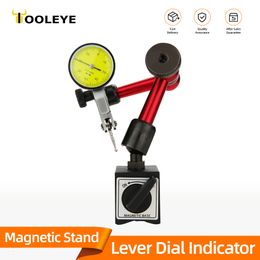 Gauges Lever Dial Indicator Magnetic Holder Measuring Probes Indicator Stand Magnetic Base Comparator Watch Tools Micrometre Dial Gauge 230807