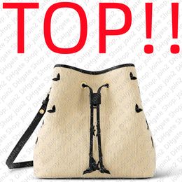 Drawstring TOP. M23080 NEONOE MM M22852 Designer Handbag Purse Shoulder Summer Bucket Tote Bag Casual Shopping Cross Body Bags Clutch Satchel Evening Shopper