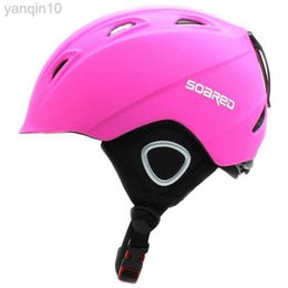 Ski Helmets Winter Girls Ski Helmet Integrally-molded Skiing Snow Helmet For Children Safety Skateboard Ski Snowboard Helmets HKD230808