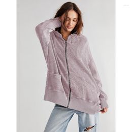 Women's Hoodies 2023 Cardigan Zipper Sweater Explosions Home Wear Womens Hoodie Long Coat Pink Female Casual Winter Clothing