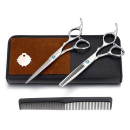 Premium Stainless Steel Hair Cutting Scissors - Professional Salon Barber Haircut For Women, Men & Kids - Includes Comb!