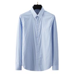 Minglu 100% Cotton Male Shirts Luxury Long Sleeve Bee Embroidery Casual Mens Dress Shirts Fashion Slim Fit Party Man Shirts 3XL