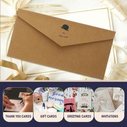 Gift Wrap 10 Pcs Greeting Card Colorful Envelopes Writing Letter Cover Small Seal Note Paper Kraft Simple Style Bride Party Container