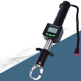 Fischfinder Led Elektronischer Digitaler Angellippengreifer Cliphalter Tackle Grip Gripper Zangenwerkzeug mit Skala 15 25 kg Lineal Wasserdicht 230807