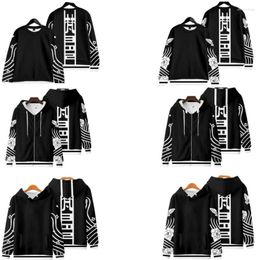 Men's Hoodies Men Women Hoodie Cosplay Tokyo Revengers Zip Up Boy Sweatshirt Brahman Kawaragi Senju Zipper Jackets Coats