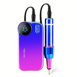 Electric Nail Drill Machine, Nail Drills For Acrylic Nails Rechargeable Electric Nail Drill Machine E File For Acrylic Gel Polishing Removing, Portable Nail File