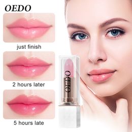 Lip Balm OEDO Rose Color Changing Lipstick Nourishing Moisturizing Lines Brightening Care Mask 230808
