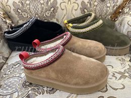 Bottes de créateur femmes plate-forme bottines fourrure chaude semelle épaisse chaussures daim bottes courtes hiver Ultra botte chaussure de luxe