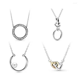Pendants Pan-Style 925 Silver Small Fresh Cold Style Clavicle Chain Design Sense Ins Temperament Necklace Ladies Retro Personality Pe