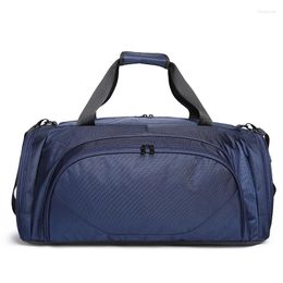 Outdoor Bags Portable Training Gym Bag Men Women Black Blue One Shoulder Yoga Sports Backpack Man Fitness Camping Duffel Unisex