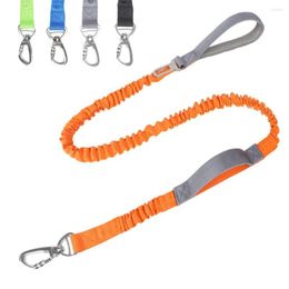 Dog Collars Heavy Duty Nylon Leash For Large Dogs 2 In 1 Bungee Running With Car Seat Belt Durable Pet Leads Training Supplies