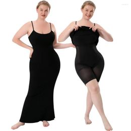 Women's Shapers Women Shaping Bodysuit With Bra Body Shaper Dress Slimm Waist Abdomen Control Hip Lifter Seamless Shapewear Double