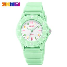 SKMEI New Soft TPU Strap Children Sports Watches 50M Waterproof Kids Quartz Wristwatches For Boys Girls