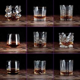 Crystal Whiskey Glass Cup For the Home Bar Beer Water and Party Hotel Wedding Glasses Gift Drinkware HKD230810