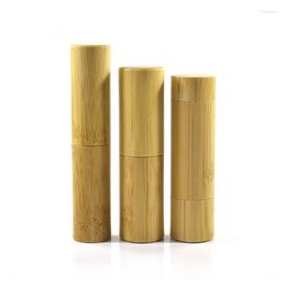 Storage Bottles 100pcs 5g Bamboo Lip Tubes Empty Gloss Container Lipstick Tube DIY