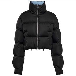 Designer Luxury Down Jacket Women Parka Fashion with Inverted Triangular Sleeves Removable Downs Parkas Vest Winter Short Coat Jackets Size S-ltork