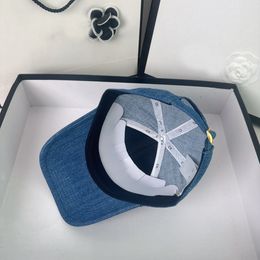 Men Deigner Bucket Hat for Men Women Brand Letter Ball Cap 4 Seaon Adjutable Sport Jean Blue Baeball Hat Cap Binding SunTVIY