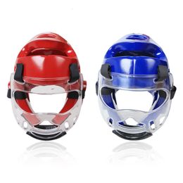 Protective Gear Taekwondo Helmet Adult Children Martial Arts Fight Face Mask Head Protect Gear Skating Equipment for Boxing MMA Karate Training 230808