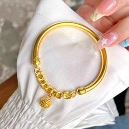 Bangle Shajin Ancient Method Bell Bracelet Female Chain Heritage Retro Golden To Send Girlfriend Gift Fashion