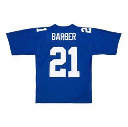 Stitched football Jersey 21 Tiki Barber 2005 mesh retro Rugby jerseys Men Women Youth S-6XL