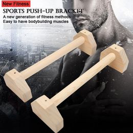 PushUps Stands Type of Fitness Pushups Gymnasium Exercise Training Chest Hshaped Wooden Callisthenics Handstand Parallel Rod Double rod 230808