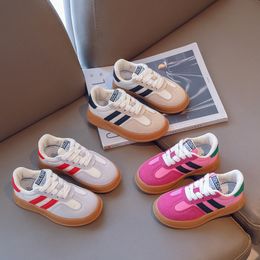 Sneakers Kids Suede Shoes Children Sports Boy Girl Canvas Spring Autumn Girls Boys Solid Child Trainers 230808