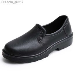 Dress Shoes High quality non slip men's chef shoes oil resistant EVA rubber black dustproof kitchen shoes waterproof work shoes Z230809