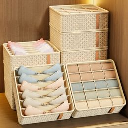 Storage Boxes Bins Clothes Organiser Cabinets Drawers Separator For Socks Bra Underwear Pants Bedroom Box 230809