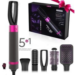 5-in-1 Hair Dryer Brush - Get Salon-Quality Styling with Negative Ionic Hot Air Technology!