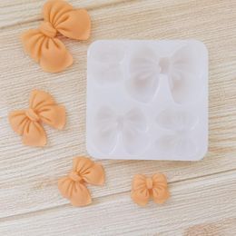 Baking Moulds 3D Bowknot Silicone Mould Cake Decorating Tools Fondant Chocolate Cupcake Dessert Kitchen Mould Bows Epoxy Resin Moulds