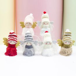 Christmas Decorations Angel Doll Decoration Xmas Tree Hanging Ornaments Thanksgiving Day Birthday Gifts Pendant Home Party Ornament Gi Ota08