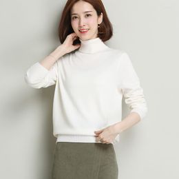 Women's Sweaters Women Wool Sweater Full Pullovers Turtleneck Sweet Cashmere Comfortable Soft Female 76F005