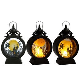 Other Event Party Supplies Halloween LED Hanging Lights Lantern Decoration Bar Ornaments Portable Pumpkin Props 230809