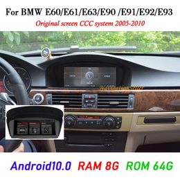 Android 10 0 8GB RAM 64G ROM Otomobil DVD Oyuncu Multimedya BMW 5 Serisi E60 E61 E63 E64 E90 E91 E92 525 530 2005-2010 CCC Sistemi Stere299G