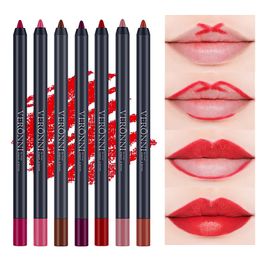 Lipstick 12pcs Professional Multifunctional Lipliner Pencil Long Lasting Waterproof Lip Eye Brow Cosmetic Makeup Colourful Liner Pens 230808