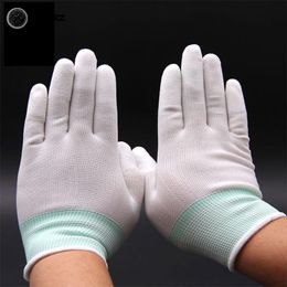 Cleaning Gloves 1 Pair Antistatic Anti Static ESD Electronic Working Pu Finger Coated PC Antiskid For Protection 230809