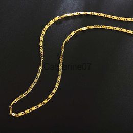 Pendant Necklaces 40-75cm 18K gold 925 Sterling silver charm 2MM flat chain Necklaces for Women Men Luxury Fashion Party Wedding Jewelry J230809