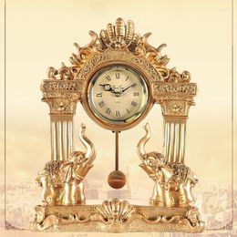 Table Clocks Modern Living Room Luxury Antique Large Bedside Vintage Creative Orologio Casa Office Desk Decoration