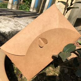 Gift Wrap 2pcs Vintage Kraft Paper Envelope Handmade DIY Accessories Wedding Enveloppes Mail Package Korean Stationery Business Supplies