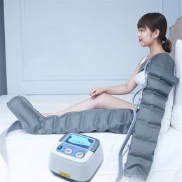 Leg Massagers Electric Pressotherapy Air Compression Leg Foot Massager Vibration Infrared Therapy Arm Waist Pneumatic Air Wave Pressure Machin 230808